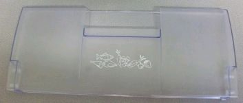 Панель передняя верхняя (серая,с рисунком) морозильной камеры холодильника Beko