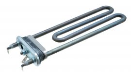 ТЭН (нагреватель) L=200 мм, 2000W, прямой с отверстием стиральной машины Bosch, Siemens, Hansa